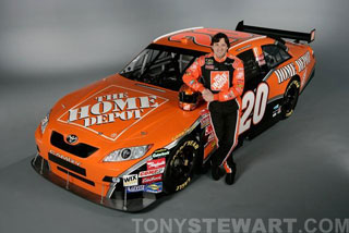 Tony Stewart and his car